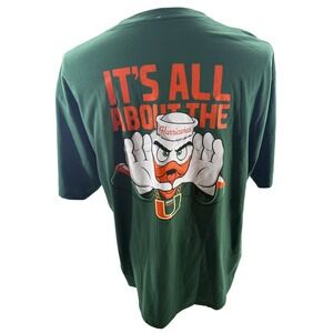 FloGrown Miami Hurricanes Its All About The U Graphic Tee Shirt Mens 2XL New